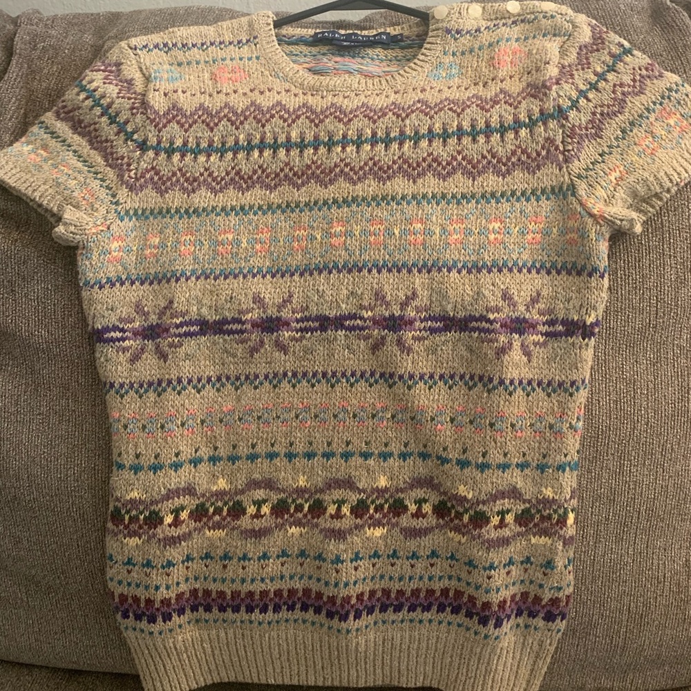 Polo knit holiday sweater SO CUTE, Women’s Small